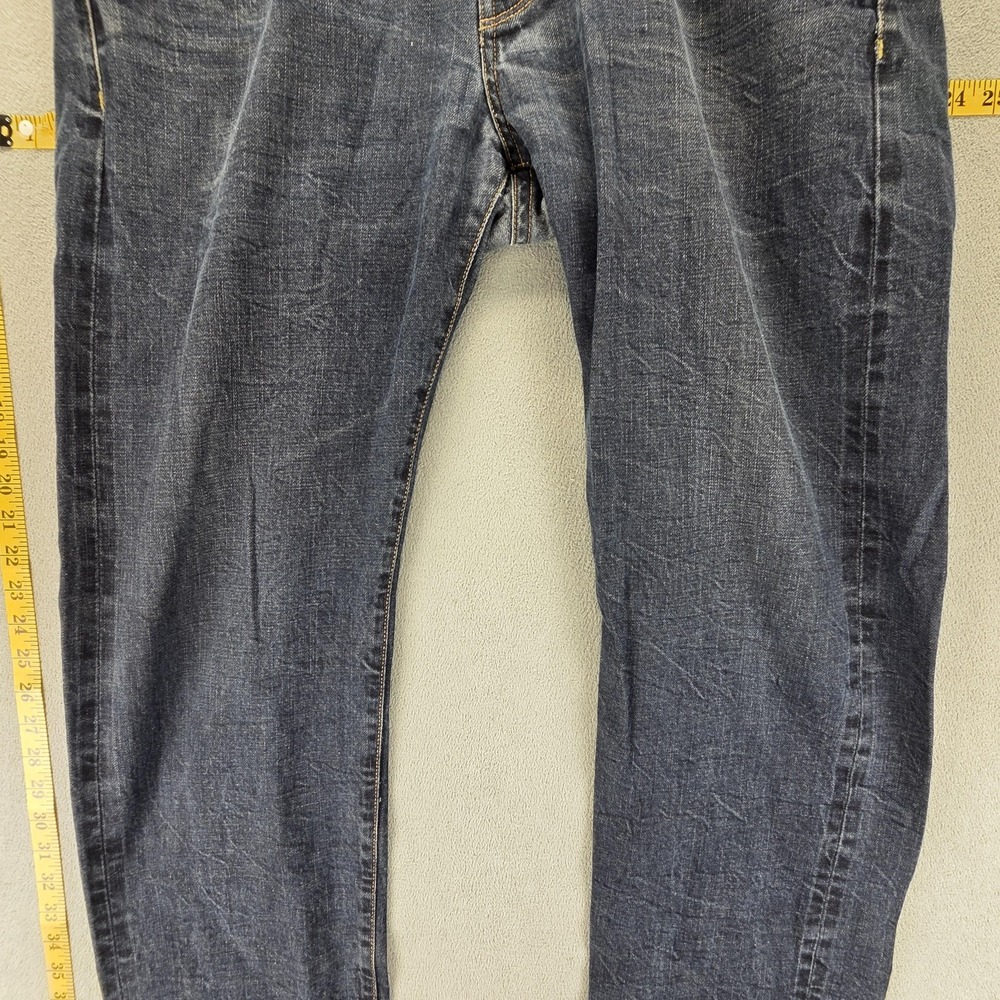Selvedge Jeans Mens 33x34 Blue Pepe Crunch DLX Button Fly Regular Straight - Picture 11 of 16